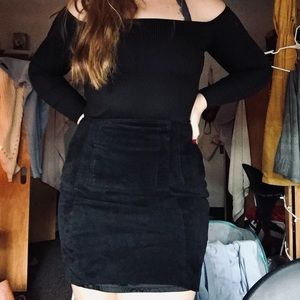 Vintage suede express miniskirt